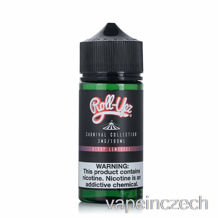 Karneval - Jahodová Limonáda Se šťávou Roll-upz - 100 Ml 3mg Vape Pero